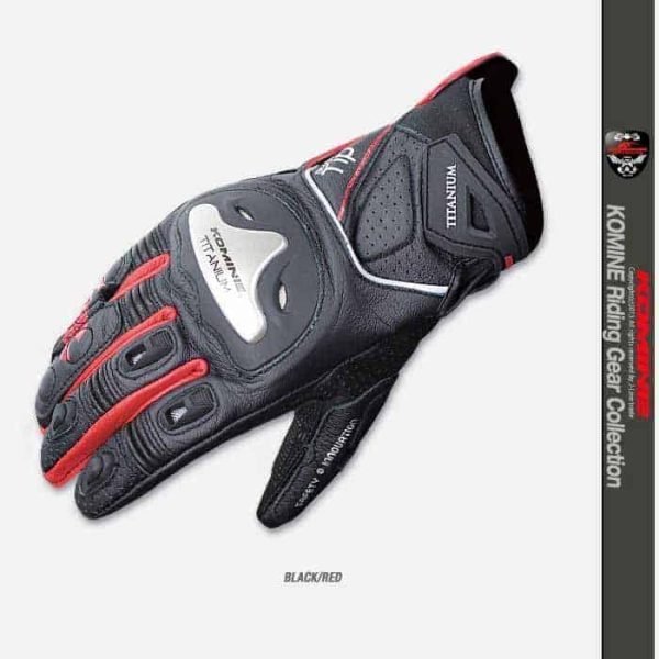 KOMINE GK-170 Titanium Motorcycle Gloves - Image 5