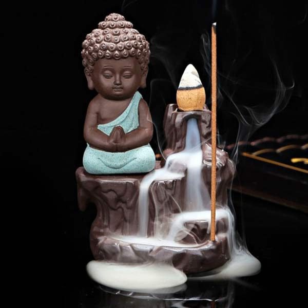Back Flow Buddha Incense Burner