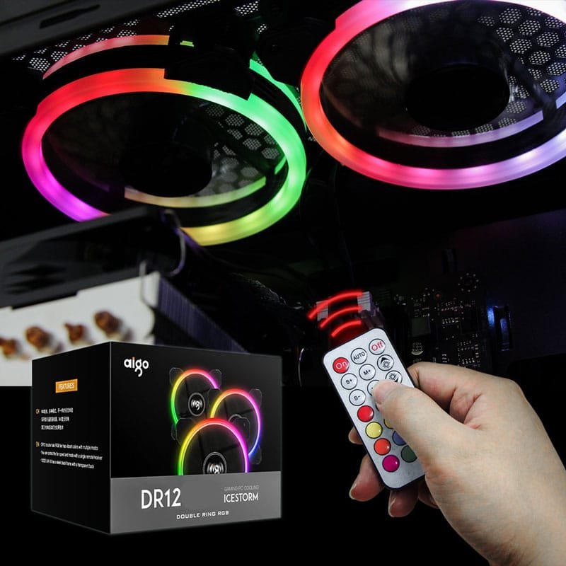 Aerocool Duo 200mm fan with 6-Pin Connector Addressable RGB Compatible,  Anti-Vibration Pads, Comes with 6-Pin Connector - Newegg.com