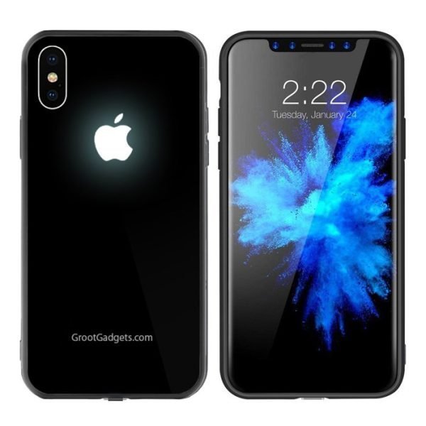 LEKE Glowing Apple Logo Light Up iPhone Case